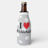 「I Love Pickleball」ボトル クール ボトルクーラー (ボトル正面)