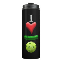 I love Pickleball - Black -