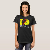 I Love Pickleball in Boise Idaho Tシャツ (正面フル)