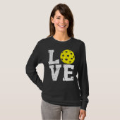 I Love Pickleball Paddleball Pickleball Player Tシャツ (正面フル)