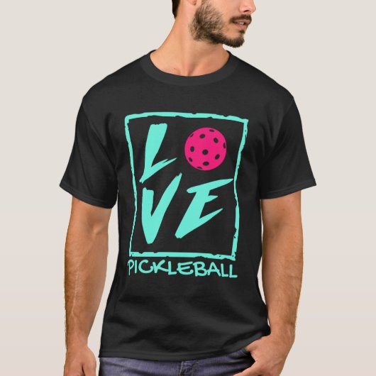 I Love Pickleball Pickle Ball Player Pickleball Tシャツ (正面)