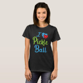 I Love Pickleball  Pickleball Tシャツ (正面フル)