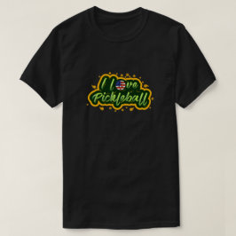 I LOVE PICKLEBALL USAデザイン, Pickleball Tシャツ
