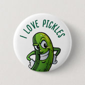 I Love Pickles 缶バッジ (正面)