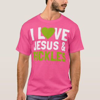 I Love Pickles Jesus おもしろい Religious Bible Pickle Tシャツ