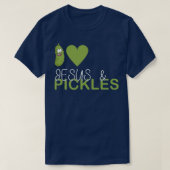I Love Pickles & Jesus, Pickle Vegetable農業V Tシャツ (デザイン正面)
