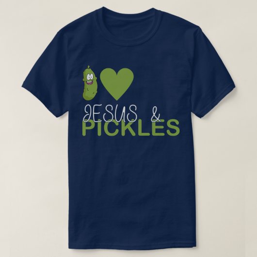 I Love Pickles & Jesus, Pickle Vegetable農業V Tシャツ (デザイン正面)