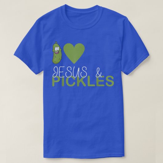 I Love Pickles & Jesus, Pickle Vegetable農業V Tシャツ (デザイン正面)