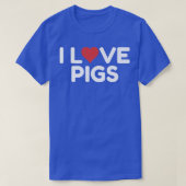 I Love Pigs Premium3039 Tシャツ (デザイン正面)