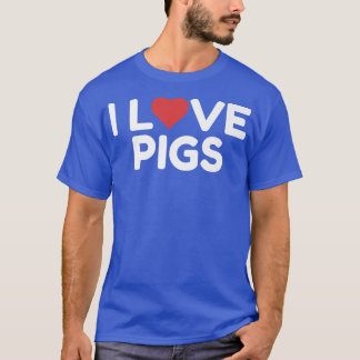 I Love Pigs Premium3039 Tシャツ