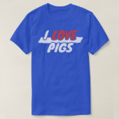 I Love Pigs Premium3043 Tシャツ (デザイン正面)