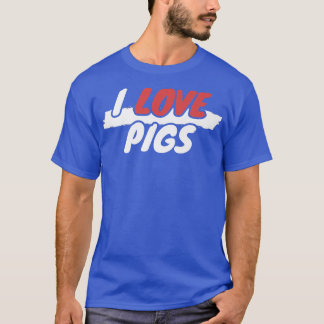 I Love Pigs Premium3043 Tシャツ