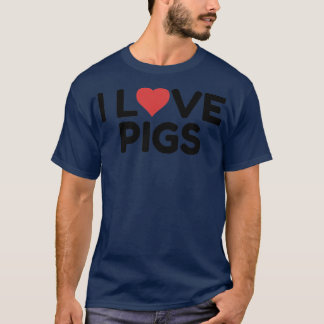 I Love Pigs Premium 3040 Tシャツ
