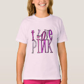I love pink tシャツ (正面)