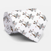 I Love Pit Bulls (lt brindle white 3) ネクタイ (ロール)