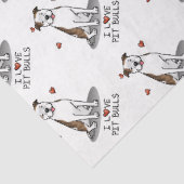 I Love Pit Bulls (lt brindle white 3) 薄葉紙 (詳細)