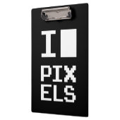 I Love Pixels,ギークデザイン，ピクセルアート クリップボード (左)