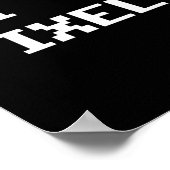 I Love Pixels C64 Fans Heart Gaming Shirt Funny Vi ポスター (角)