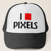 I Love Pixels Hat キャップ (正面)