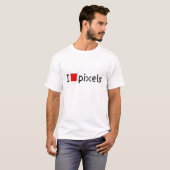 I Love pixels! Tシャツ (正面フル)
