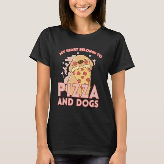 I Love Pizza Heart Valentines Day_3 Tシャツ (正面)