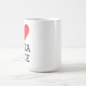 I love pizza slice コーヒーマグカップ (中央)