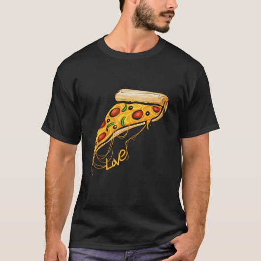 I love Pizza Slice Cheese Pizza Tシャツ (正面)