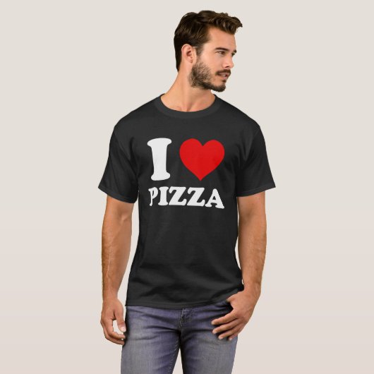 I Love Pizza Tシャツ (正面フル)