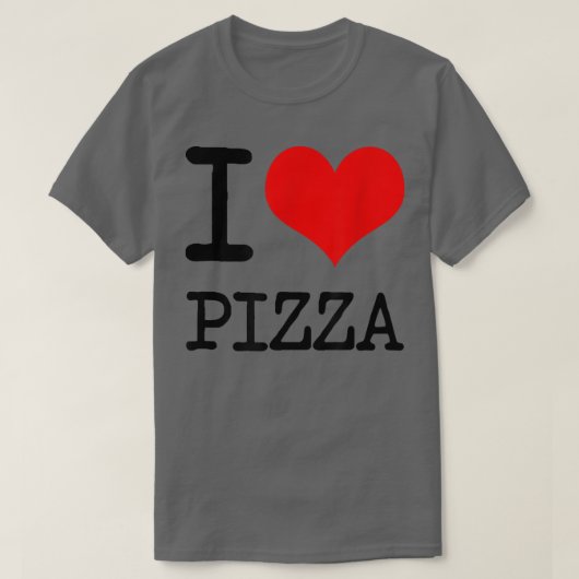 I Love Pizza T  Tシャツ (デザイン正面)