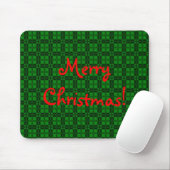 I Love Plaid - Christmas Green マウスパッド (マウス)