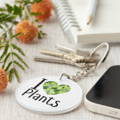 I Love Plants Keychain キーホルダー (正面右)