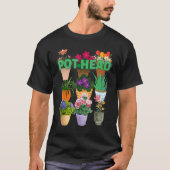 I love plants POT HEAD Tシャツ (正面)
