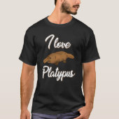 I Love Platypus Apparel Cute Platypuses   Tシャツ (正面)