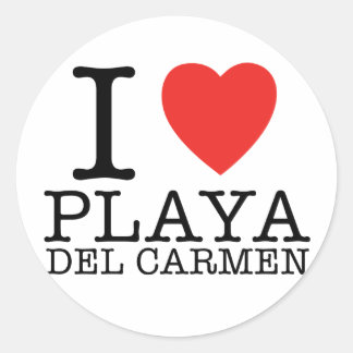 I love Playa del Carmen ラウンドシール