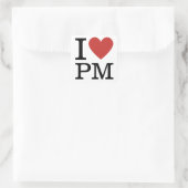 I ❤️ Love PM - Product Management STICKER スクエアシール (バッグ)