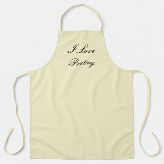 I Love Poetry Apron エプロン (正面)