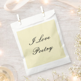 I Love Poetry Favorバッグ（クリーム&ブラック） フェイバーバッグ
