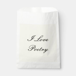 I Love Poetry Favorバッグ(クリーム&ブラック) フェイバーバッグ