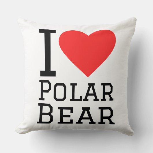 I love polar bear クッション (正面)