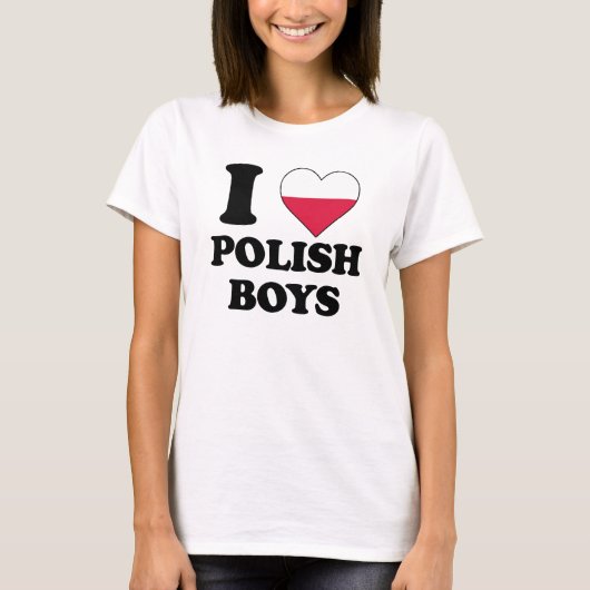 I love Polish Boys Tシャツ (正面)