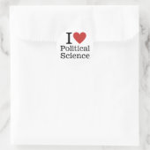 I ❤️ Love Political Science for Students/Faculty ラウンドシール (バッグ)
