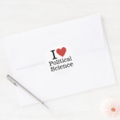 I ❤️ Love Political Science for Students/Faculty ラウンドシール (封筒)