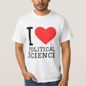 I love political science tシャツ (正面)