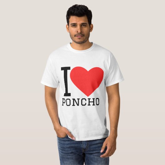 I love poncho tシャツ (正面フル)