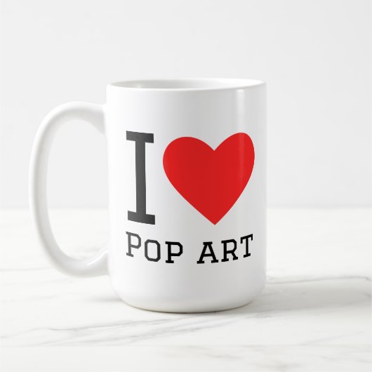 I love pop art コーヒーマグカップ (左)