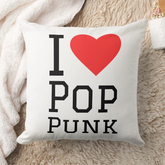 I love pop punk square sticker クッション (ブランケット)