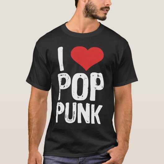 I Love Pop Punk Tシャツ (正面)