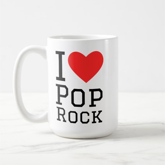 I love pop rock コーヒーマグカップ (左)