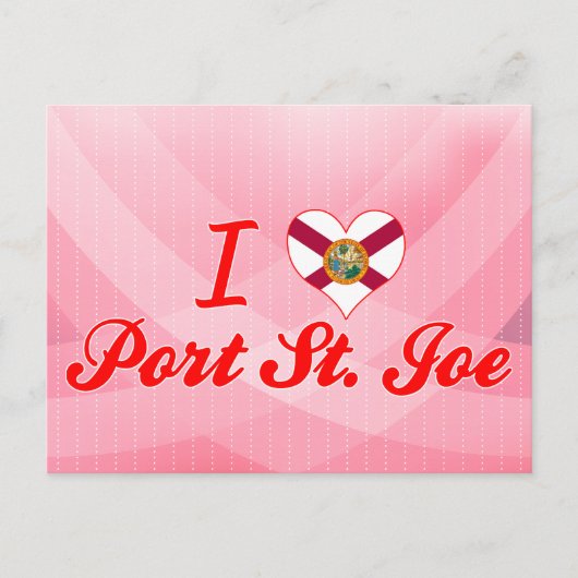 I Love Port St.Joe,フロリダ ポストカード (正面)