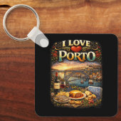 I Love Porto キーホルダー (正面)